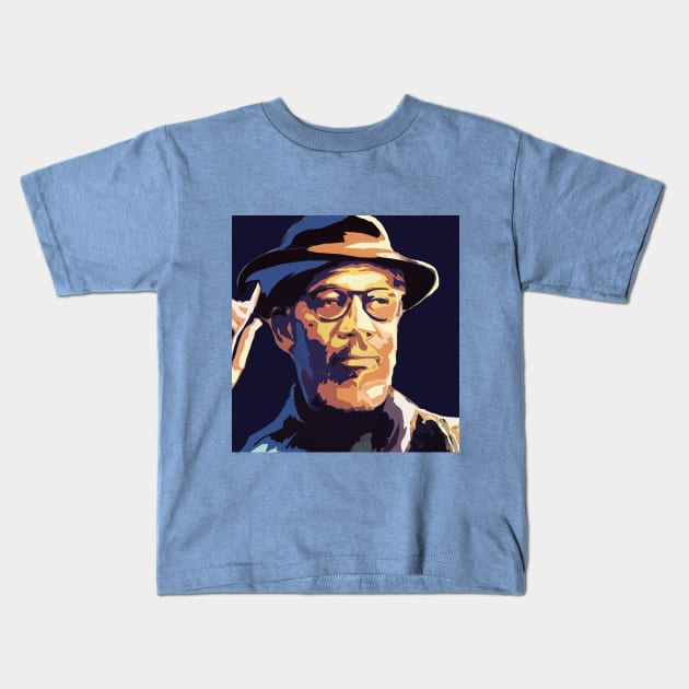 Morgan Freeman Kids T-Shirt by Rehab.k